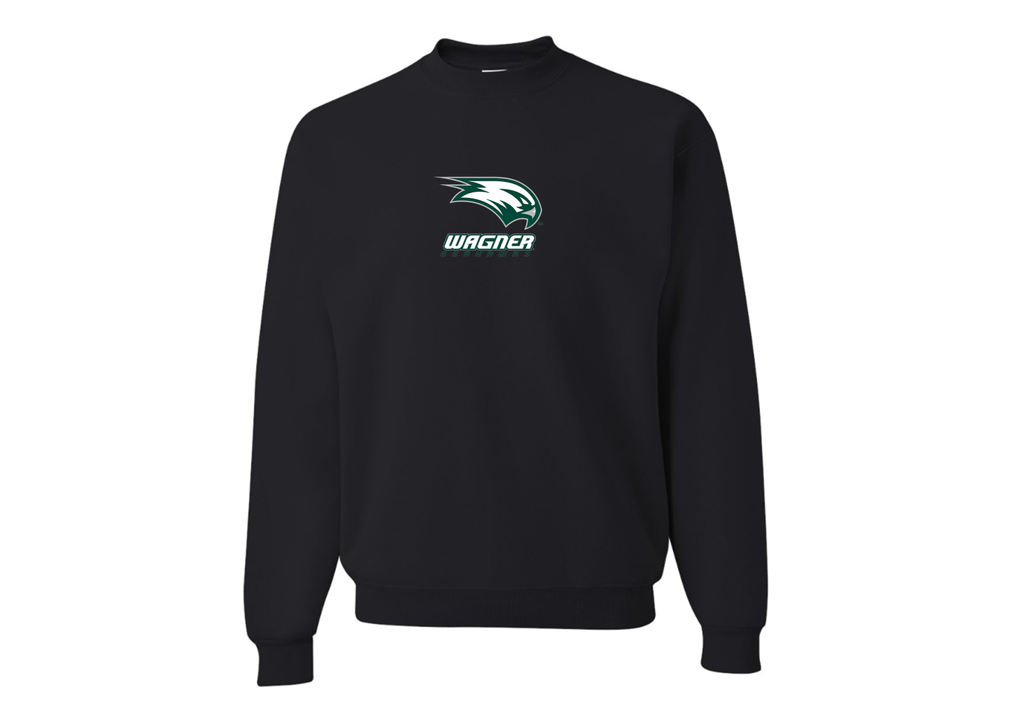 Men's Wagner Seahawks JERZEES NuBlend Crewneck Sweatshirt