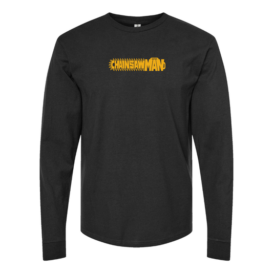 Youth Chainsaw Man Logo Cotton Long Sleeve T-Shirt