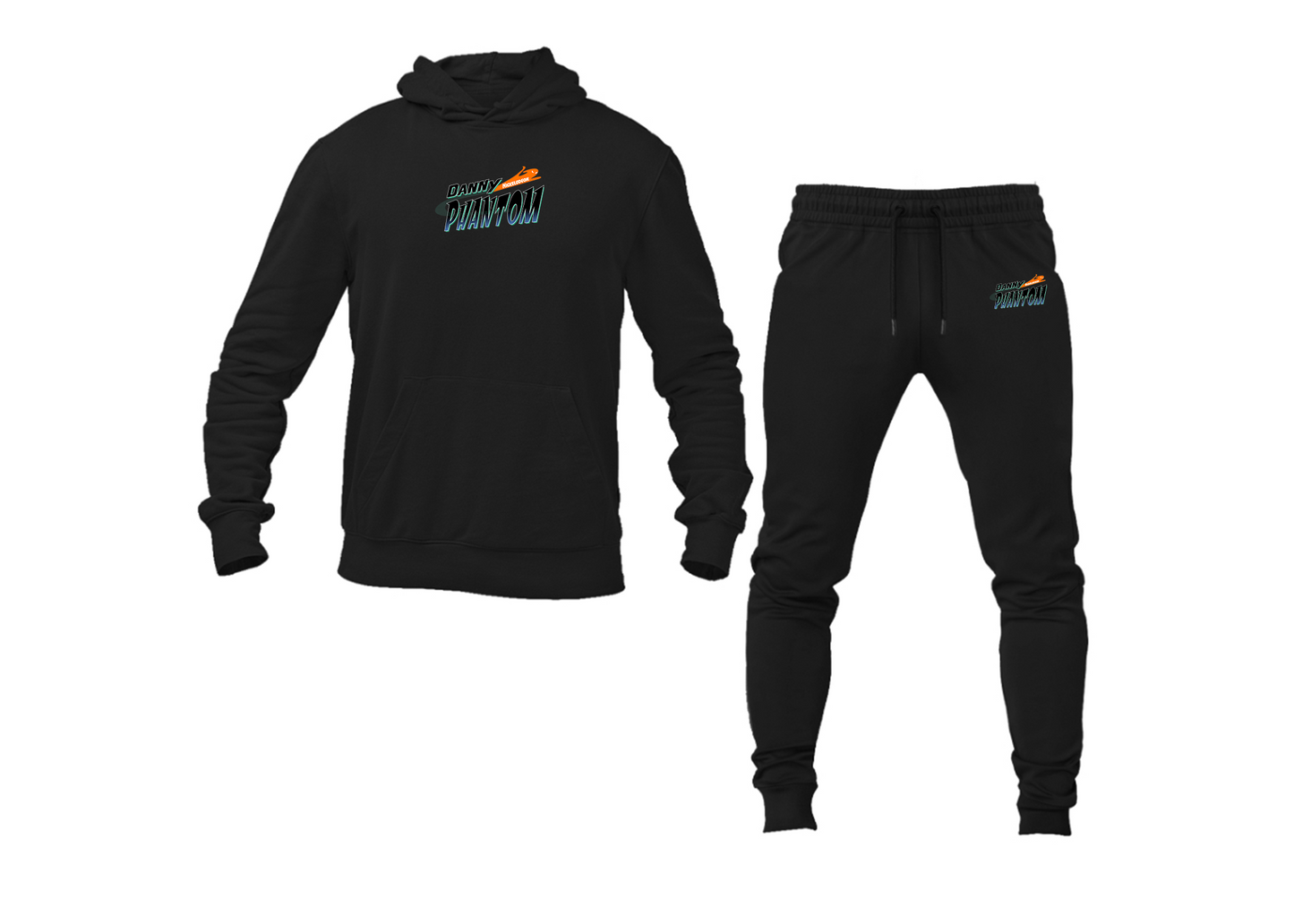 Men's Danny Phantom Logo Hoodie Joggers Set