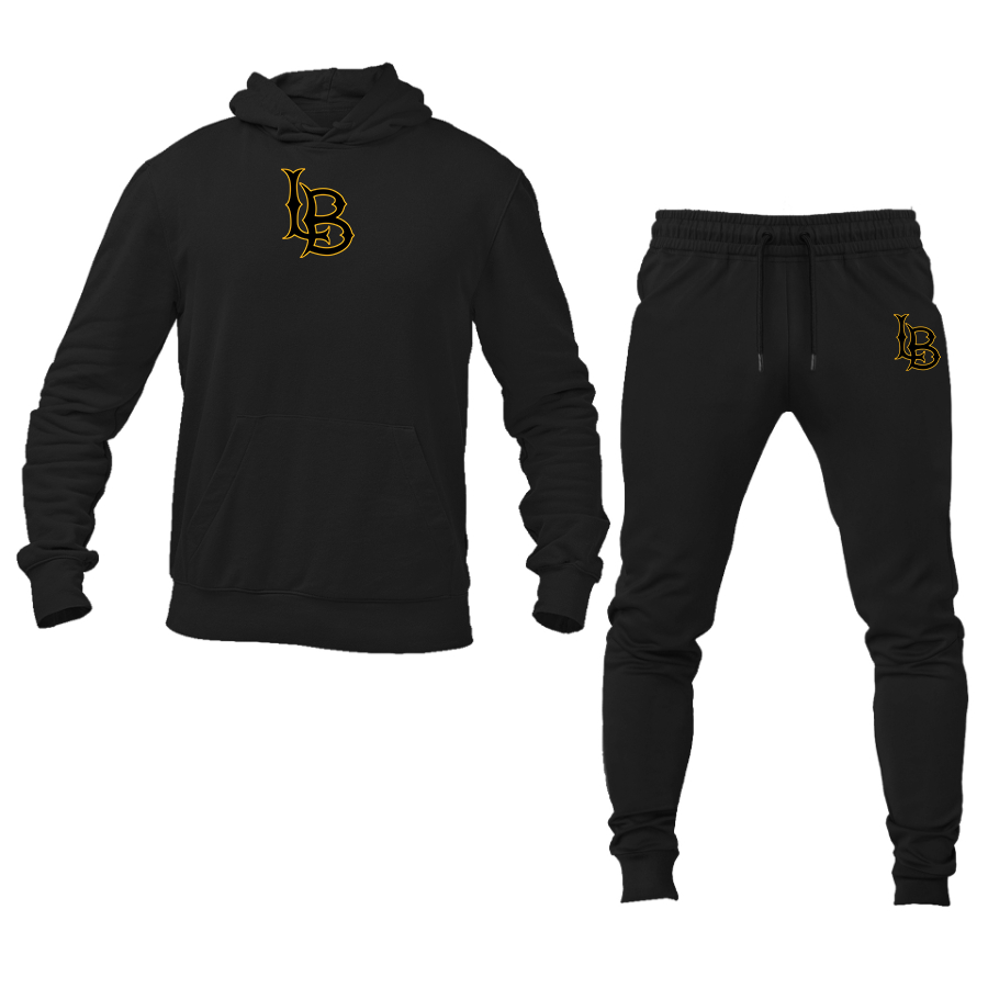 Men's Long Beach State 49ers Logo Hoodie Joggers Set