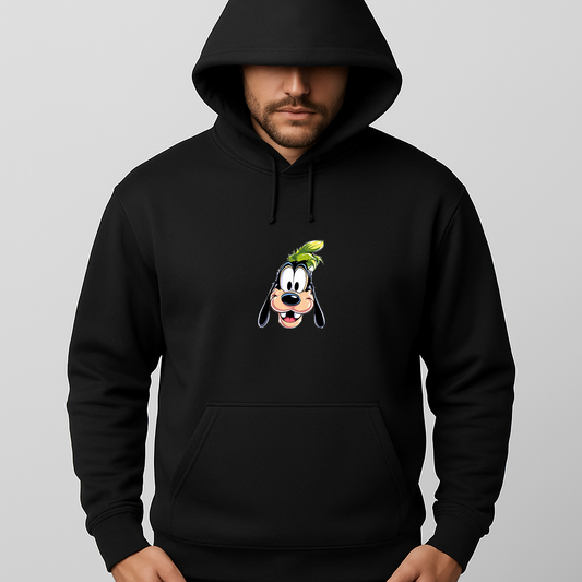 Men's Goofy Disney Smiley Face Pullover Hoodie