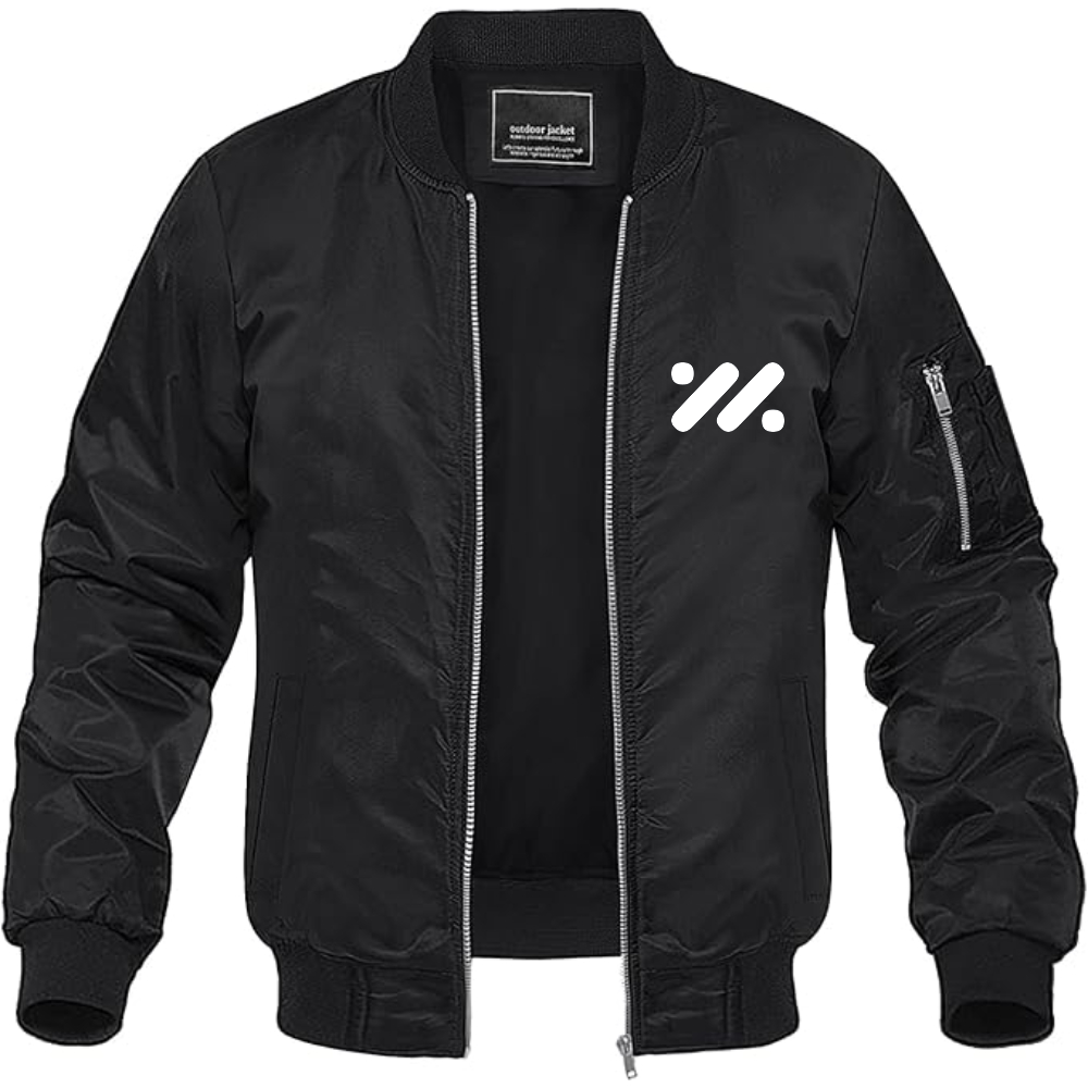 Men's IM Motors Logo Lightweight Bomber Jacket Windbreaker Softshell Varsity Jacket Coat