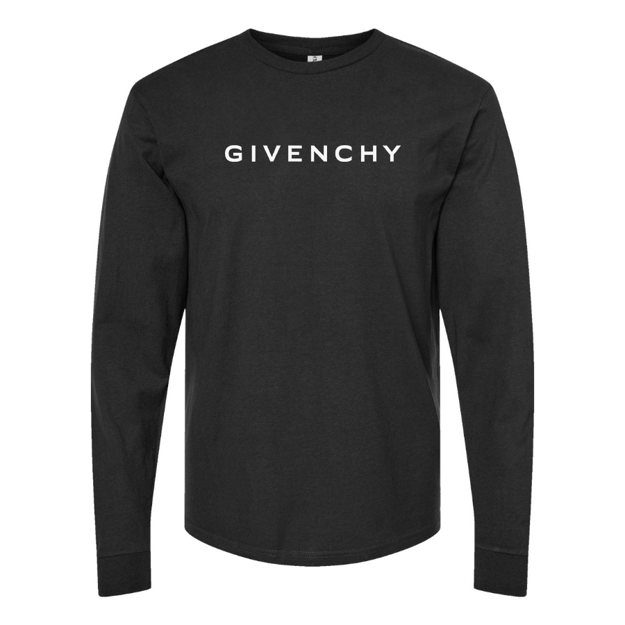 Youth Givenchy Logo Cotton Long Sleeve T-Shirt