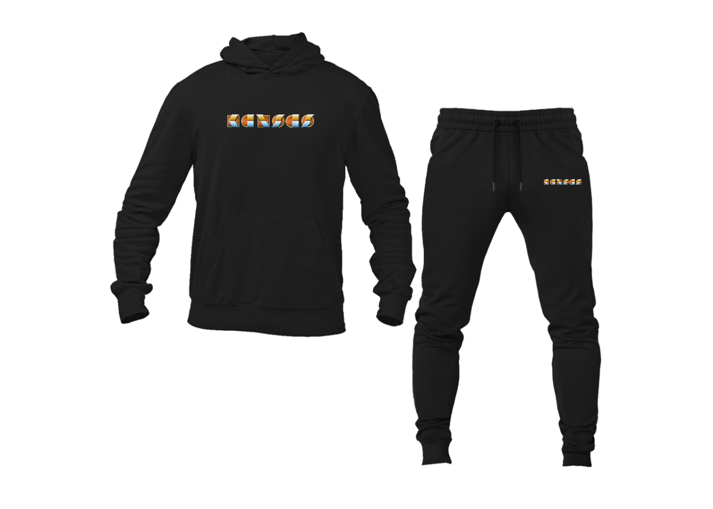 Men's Kansas Logo Hoodie Joggers Set