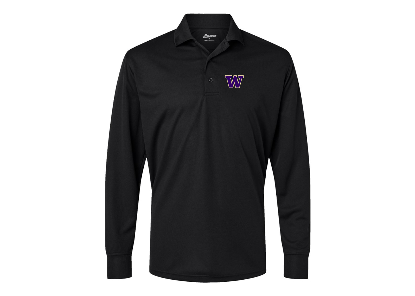 Men's Washington Huskies Paragon Prescott Long Sleeve Polo