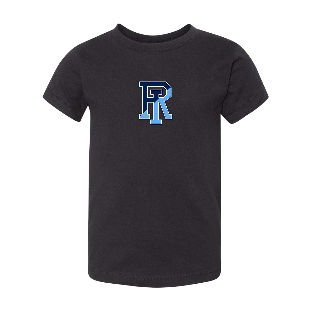 Rhode Island Rams Logo BELLA  CANVAS Toddler Jersey Tee