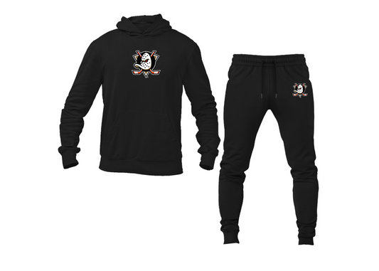 Men's Anaheim Ducks Logo Hoodie Joggers Set