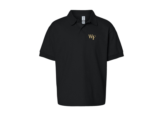 Youth Wake Forest Demon Deacons Gildan Dry Blend Jersey Polo
