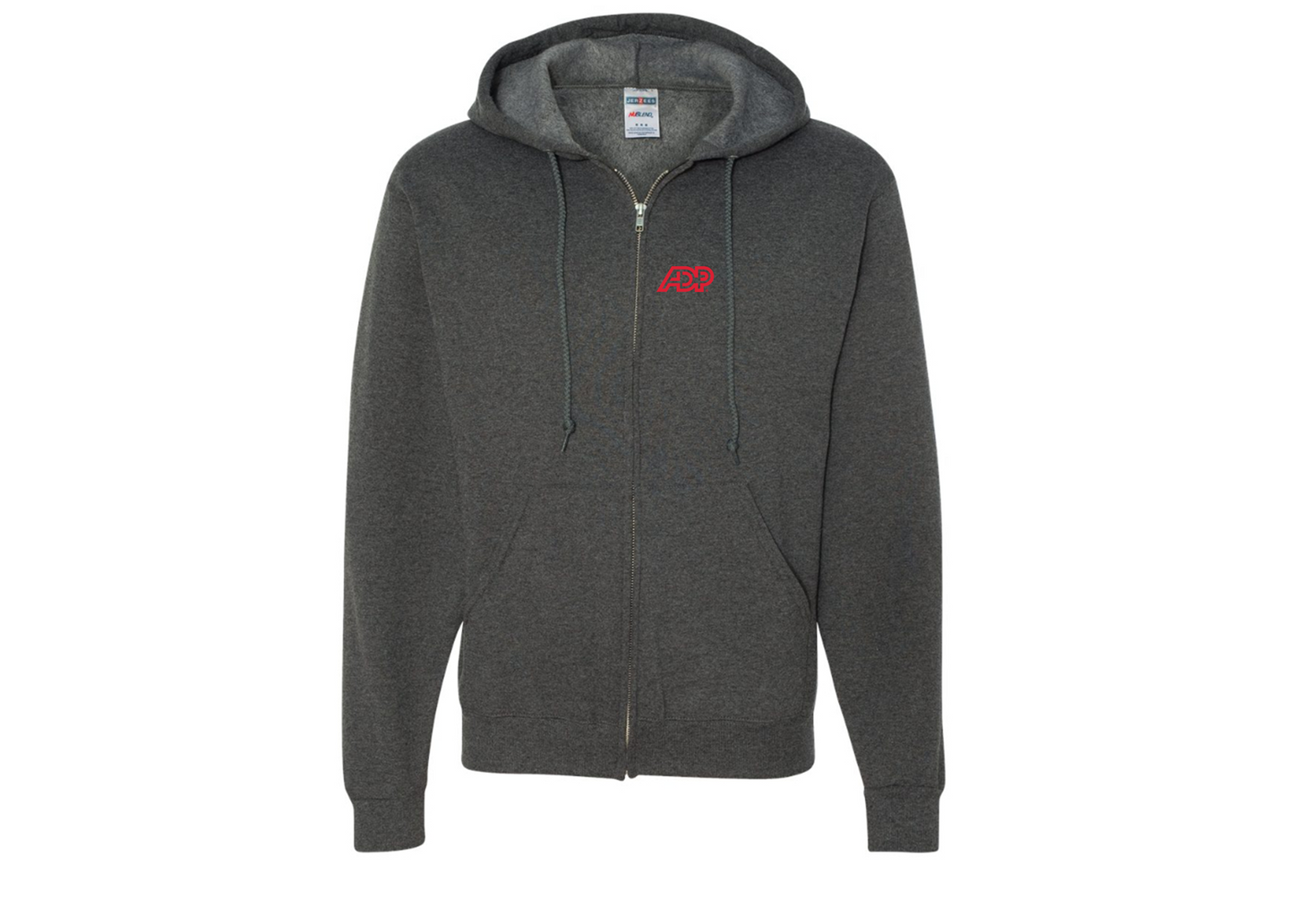 Men's ADP Logo JERZEES NuBlend Full-Zip Hooded Sweatshirt