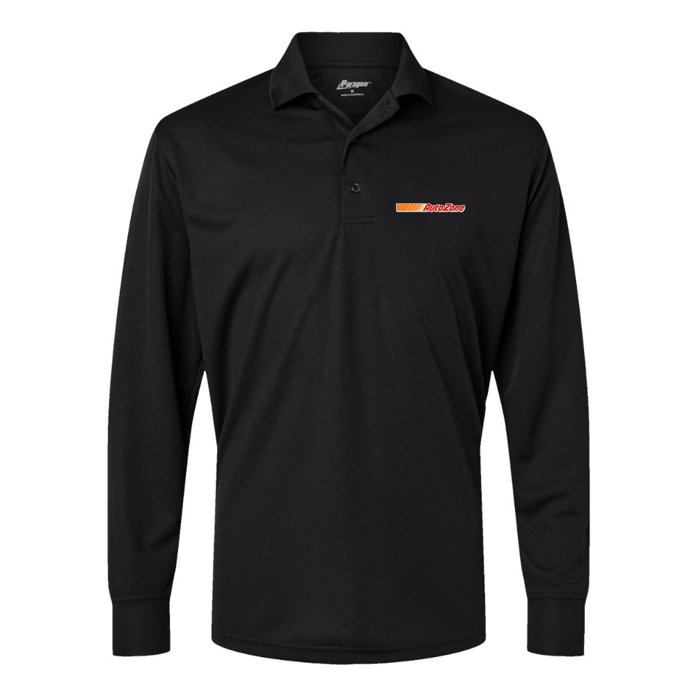Men's AutoZone Logo Paragon Prescott Long Sleeve Polo