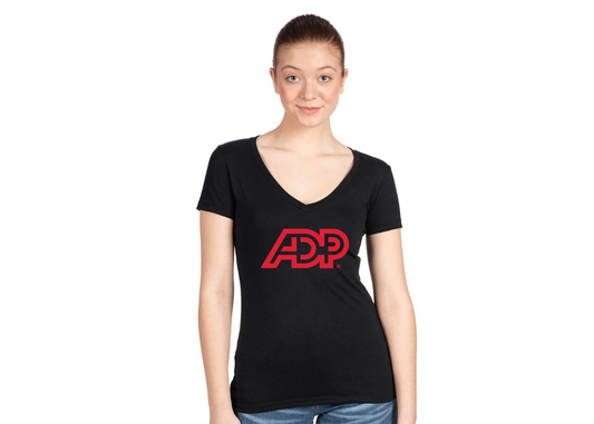 Women's ADP Logo  Next Level V-Neck T-Shirt
