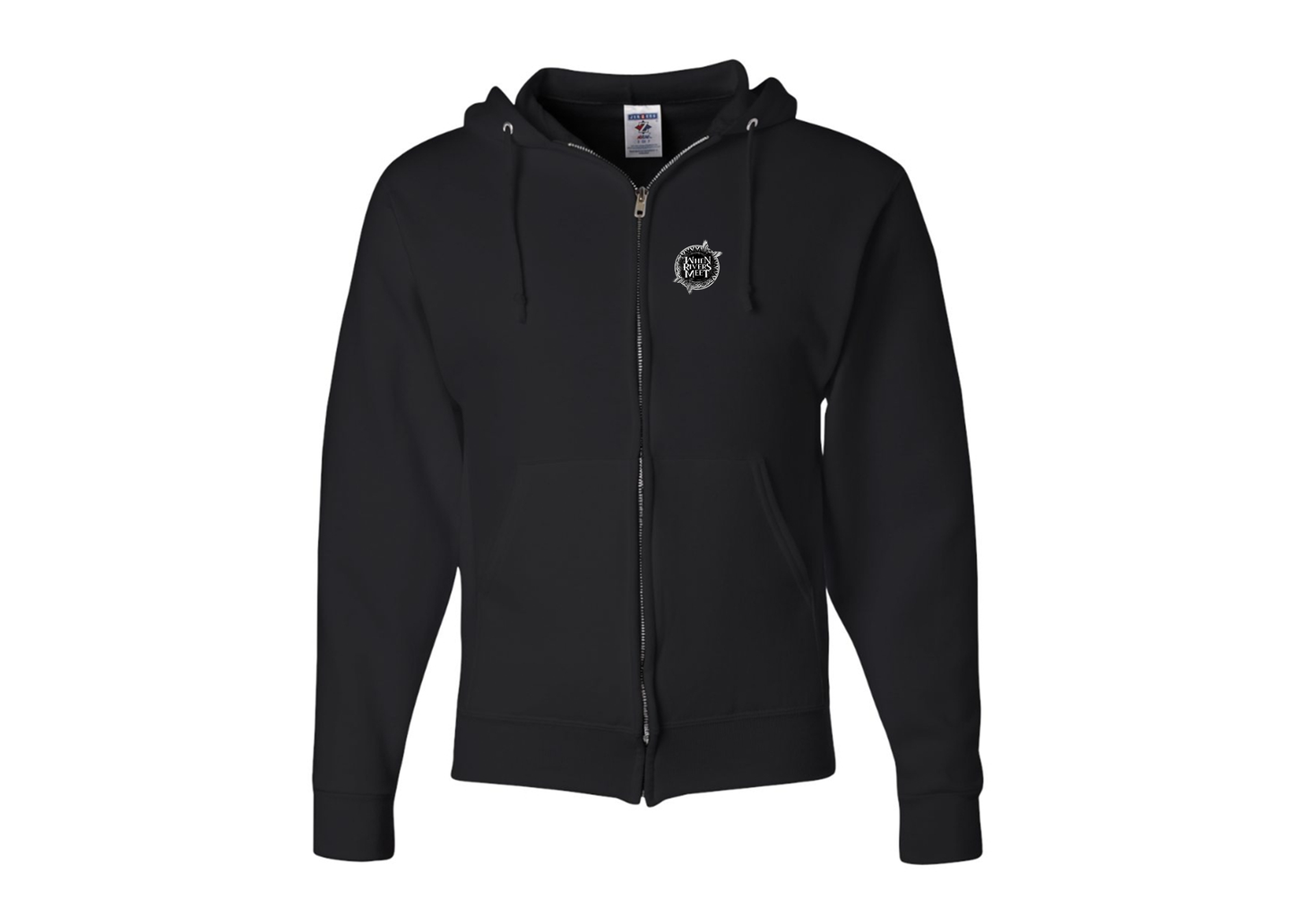 Men's When Rivers Meet JERZEES NuBlend Full-Zip Hooded Sweatshirt