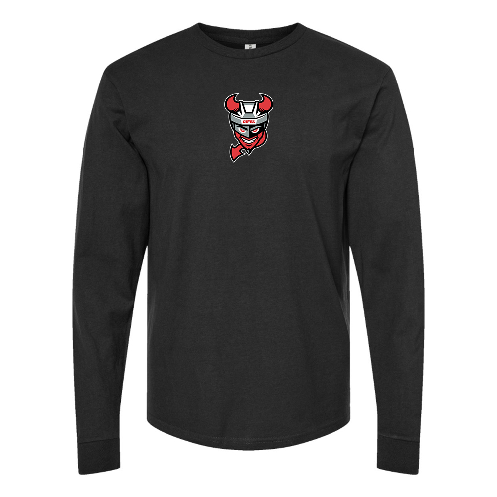 Youth Binghamton Devils Logo Cotton Long Sleeve T-Shirt