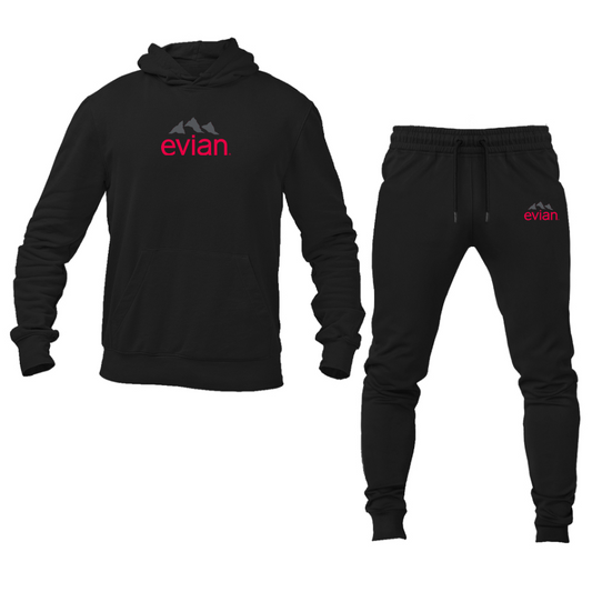 Men's Evian Logo Hoodie Joggers Set