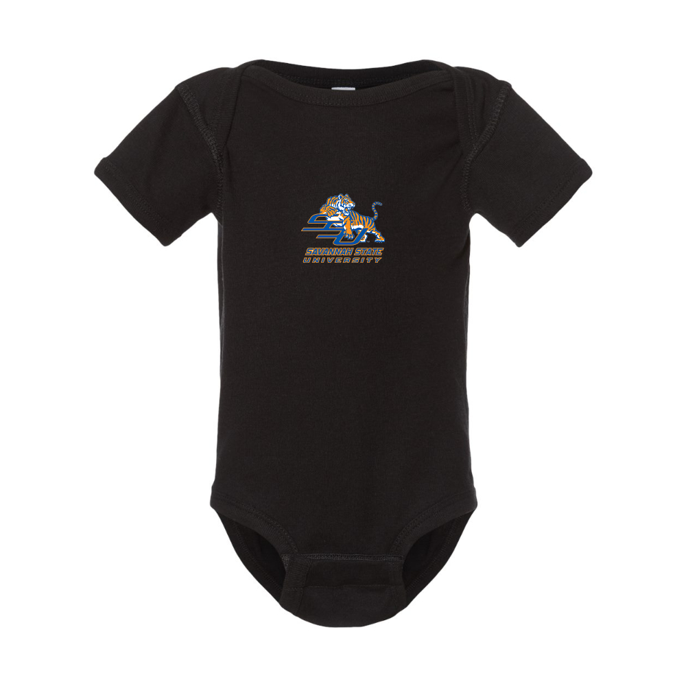 Savannah State Tigers Logo Rabbit Skins Infant Baby Rib Bodysuit