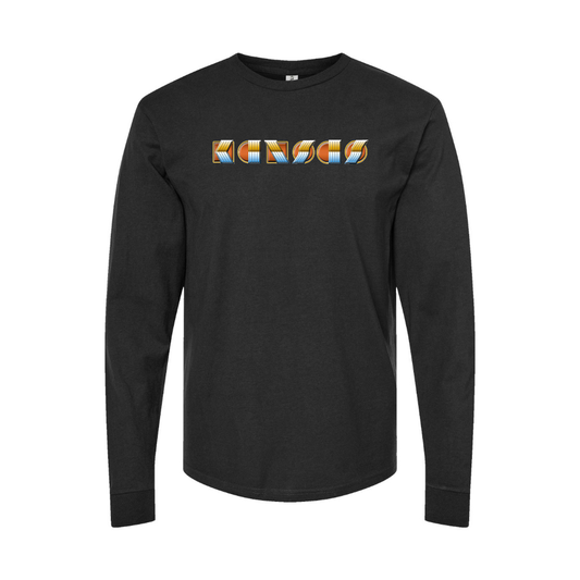 Youth Kansas Logo Cotton Long Sleeve T-Shirt