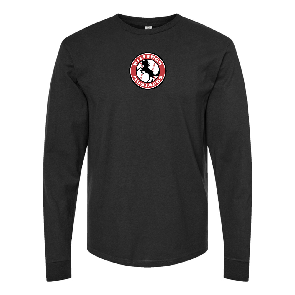 Men's Billings Mustangs Logo Long Sleeve T-Shirt