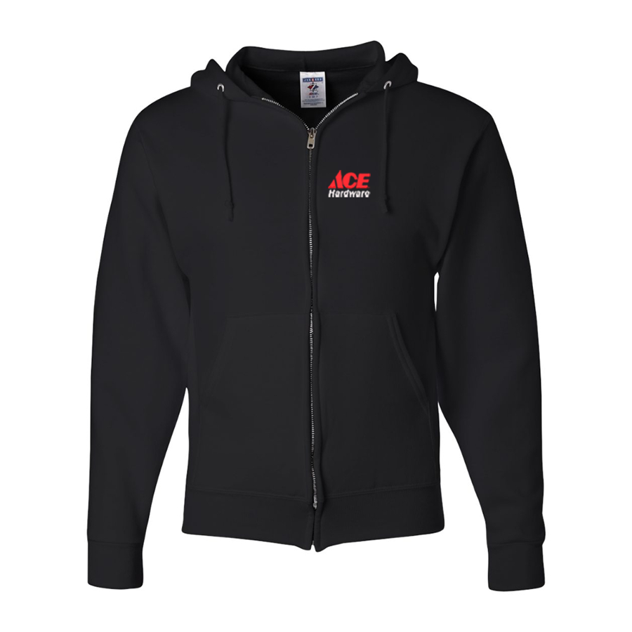 Men's ACE Hardware Logo JERZEES NuBlend Full-Zip Hooded Sweatshirt