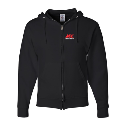 Men's ACE Hardware Logo JERZEES NuBlend Full-Zip Hooded Sweatshirt