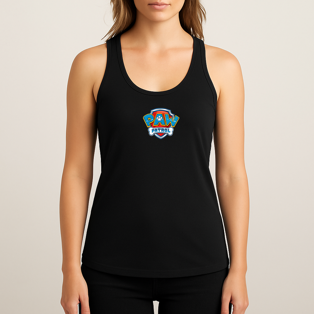 Women's Paw Patrol Cartoon Racerback Tank Top