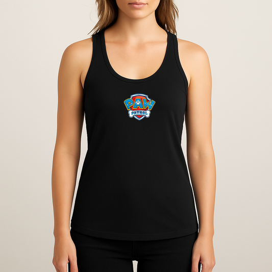 Women's Paw Patrol Cartoon Racerback Tank Top