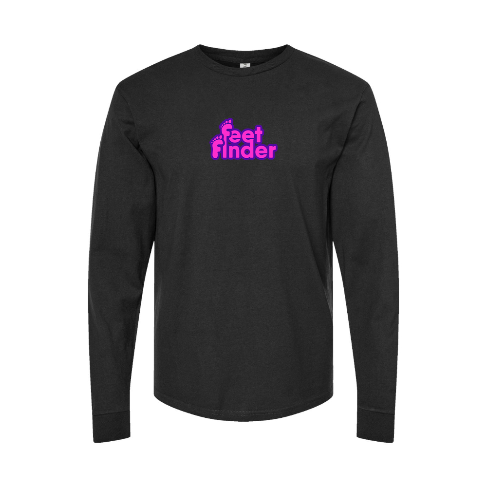 Youth FeetFinder Logo Cotton Long Sleeve T-Shirt