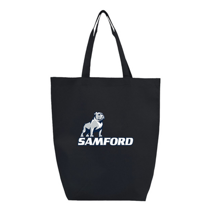 Samford Bulldogs Logo Q-Tees Non-Woven Gusset Bottom Tote