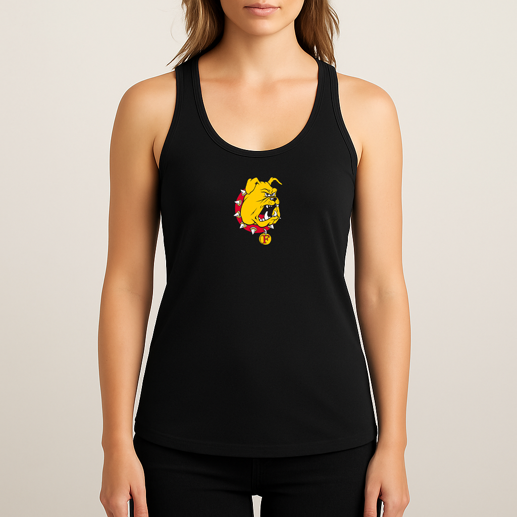 Women's Ferris State Bulldogs Logo Next Level Ideal Racerback Tank