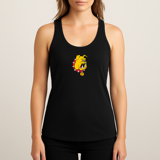 Women's Ferris State Bulldogs Logo Next Level Ideal Racerback Tank