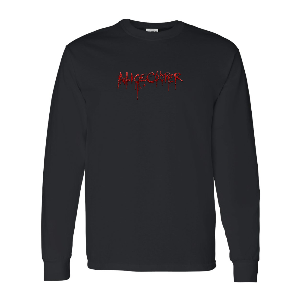 Men's Alice Cooper Logo Gildan Heavy Cotton Long Sleeve T-Shirt