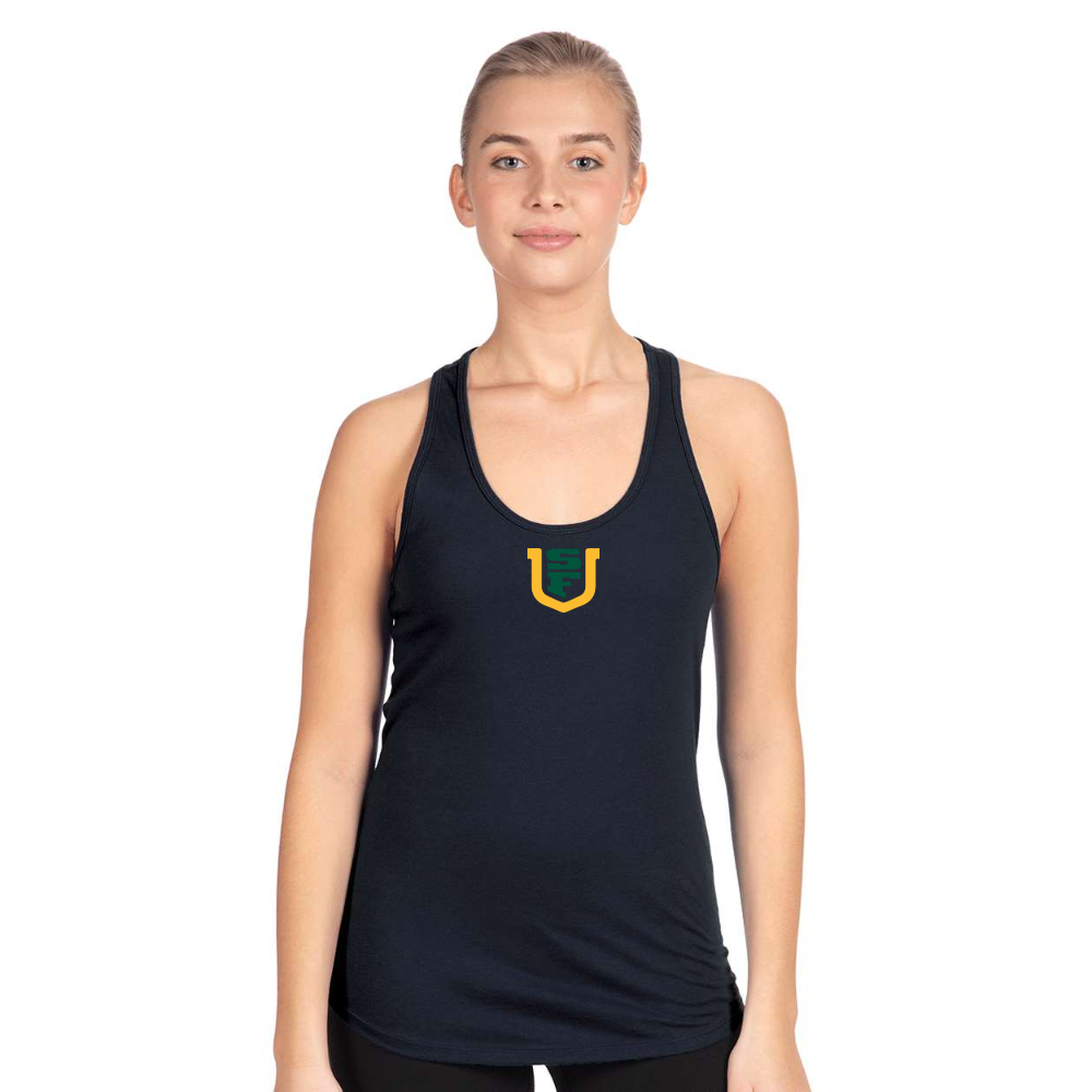Women's San Francisco Dons Logo Next Level Ideal Racerback Tank