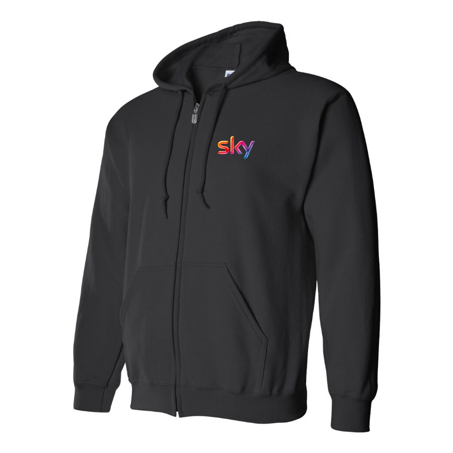 Men's Sky Logo Zipper Hoodie