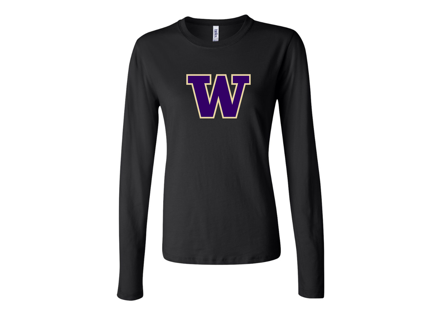 BELLA CANVAS Women’s Washington Huskies Jersey Long Sleeve Tee