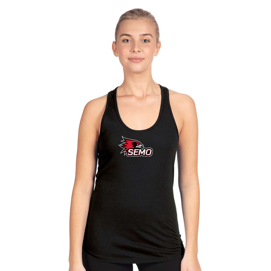 Women's SEMO Redhawks Logo Next Level Ideal Racerback Tank