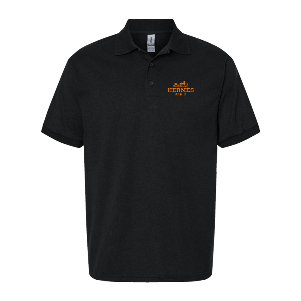 Men's Hermès Logo Dry Blend Polo