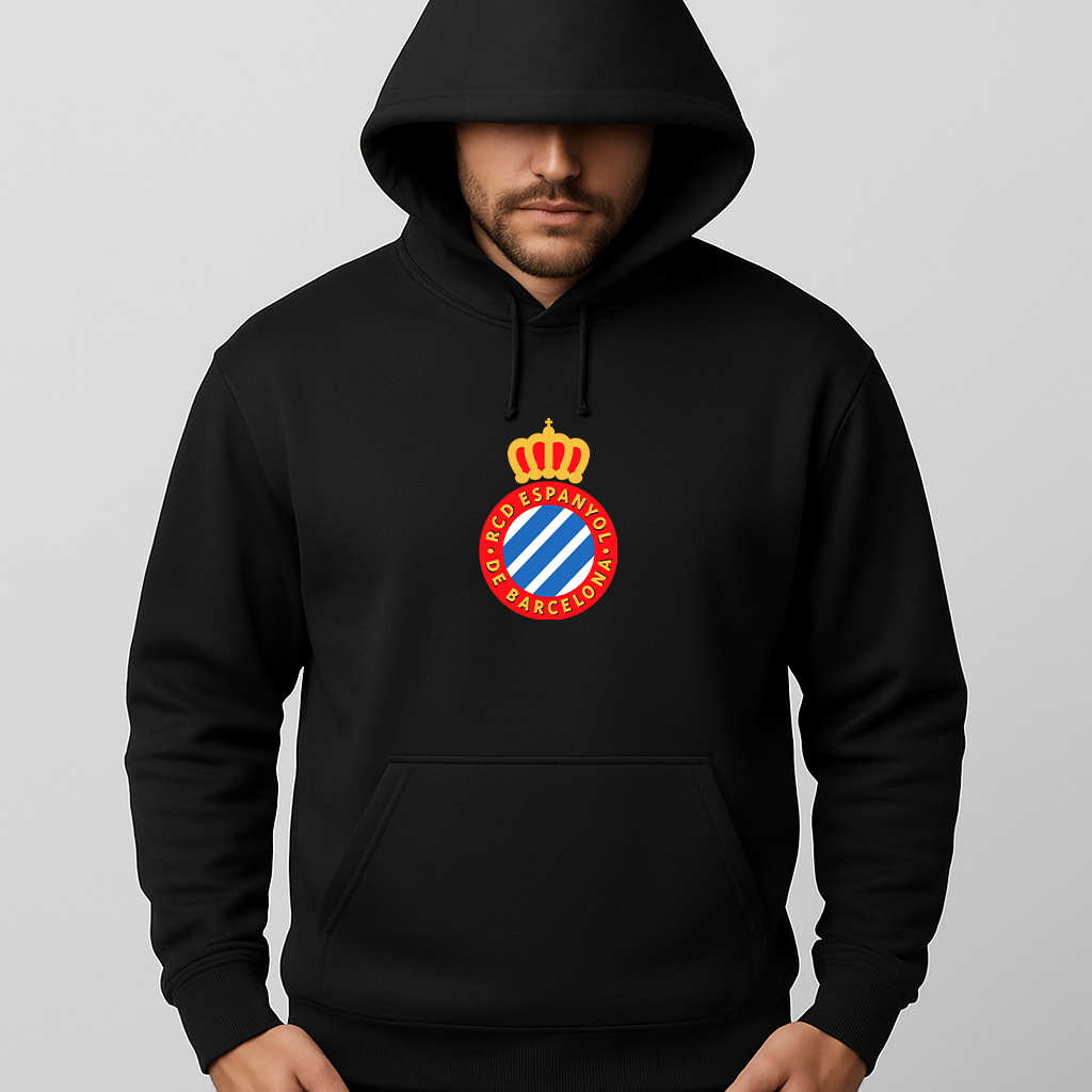 Men's Espanyol Soccer Logo Pullover Hoodie