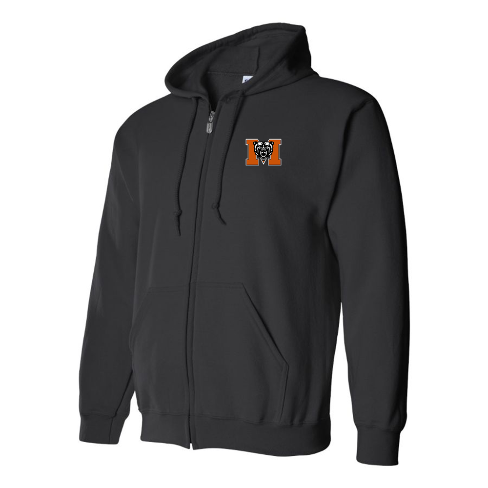 Men's Mercer Bears Logo Zipper Hoodie