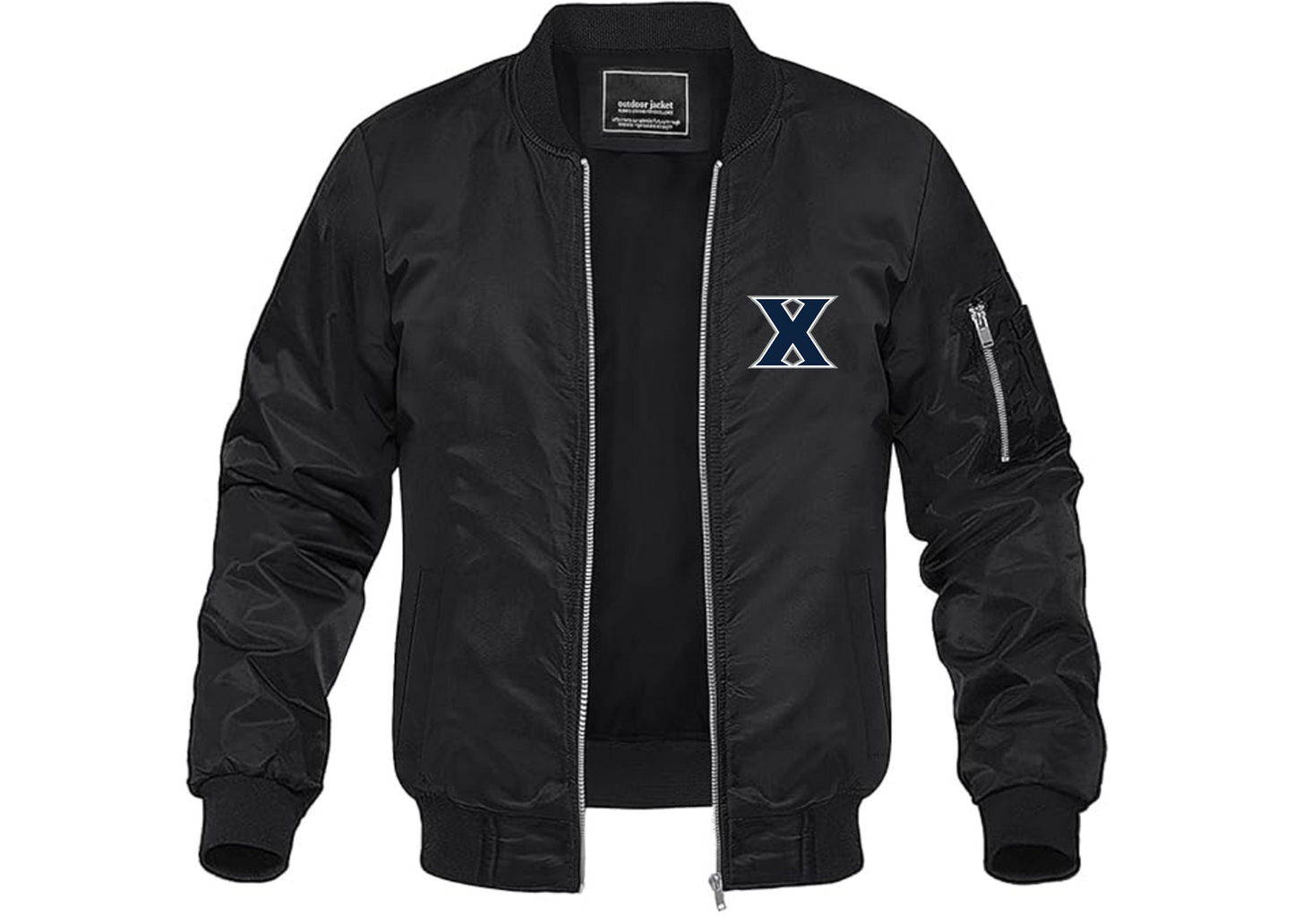 Men's Xavier Musketeers Lightweight Bomber Jacket Windbreaker Softshell Varsity Jacket Coat