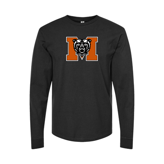 Men's Mercer Bears Logo Long Sleeve T-Shirt