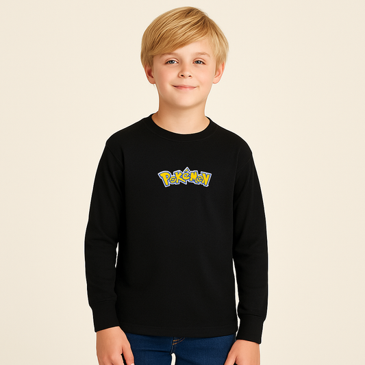 Youth Kids Pokemon Cartoon Long Sleeve T-Shirt