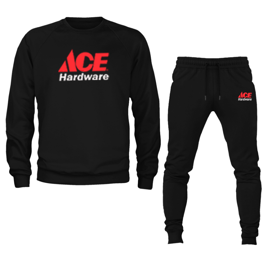 Men's ACE Hardware Logo Crewneck Sweatshirt Joggers Suit