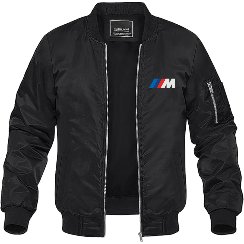 BMW M Logo Lightweight Bomber Jacket Windbreaker Softshell Varsity Jacket Coat