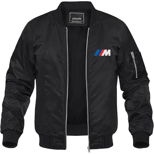 BMW M Logo Lightweight Bomber Jacket Windbreaker Softshell Varsity Jacket Coat