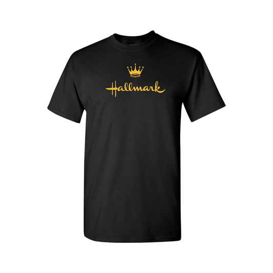 Men's Hallmark golden logo Cotton T-Shirt