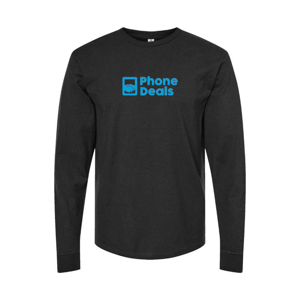 Youth MrPhoneDeals Logo Cotton Long Sleeve T-Shirt