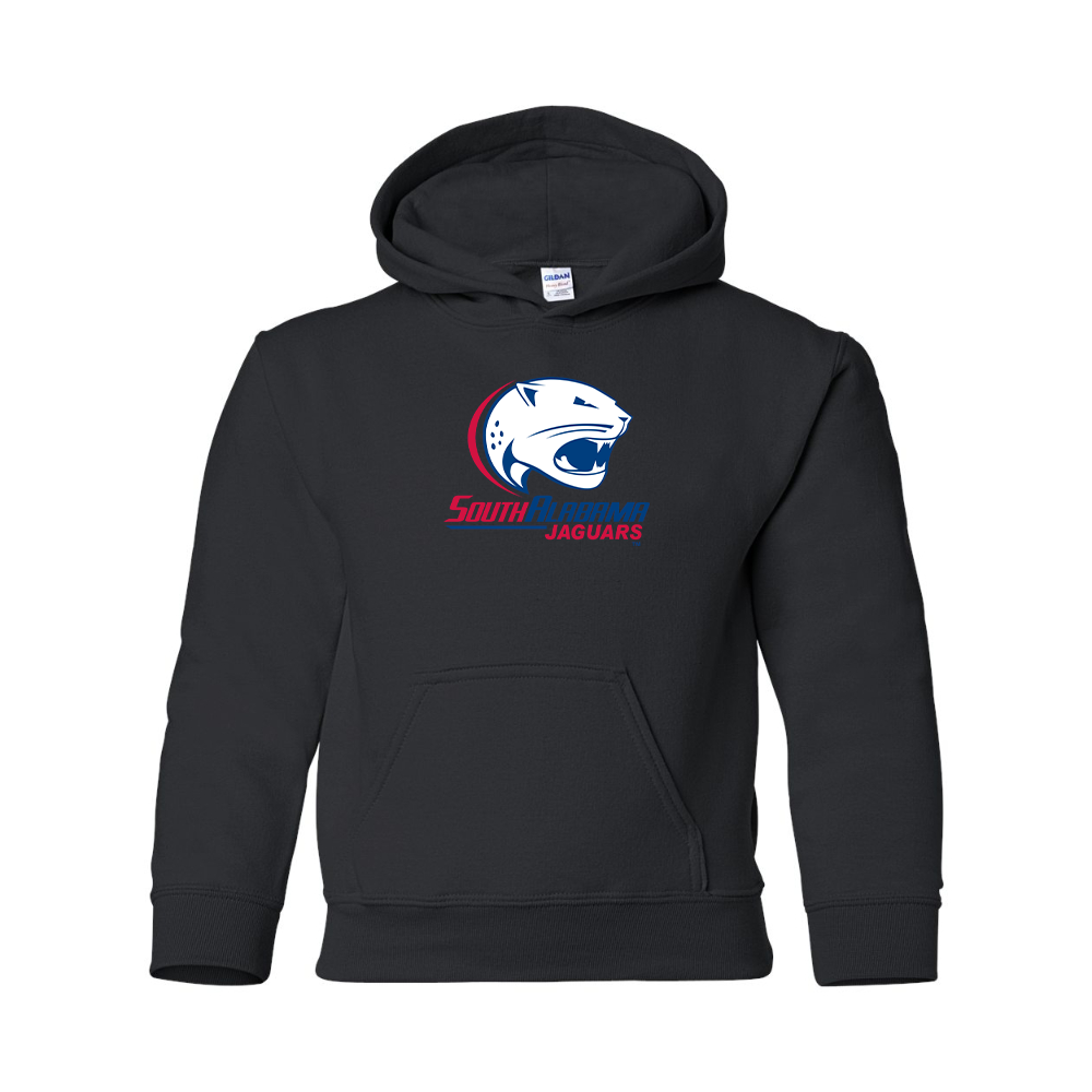 Youth South Alabama Jaguars Logo Gildan Heavy Blend  Hooded Sweatshirt
