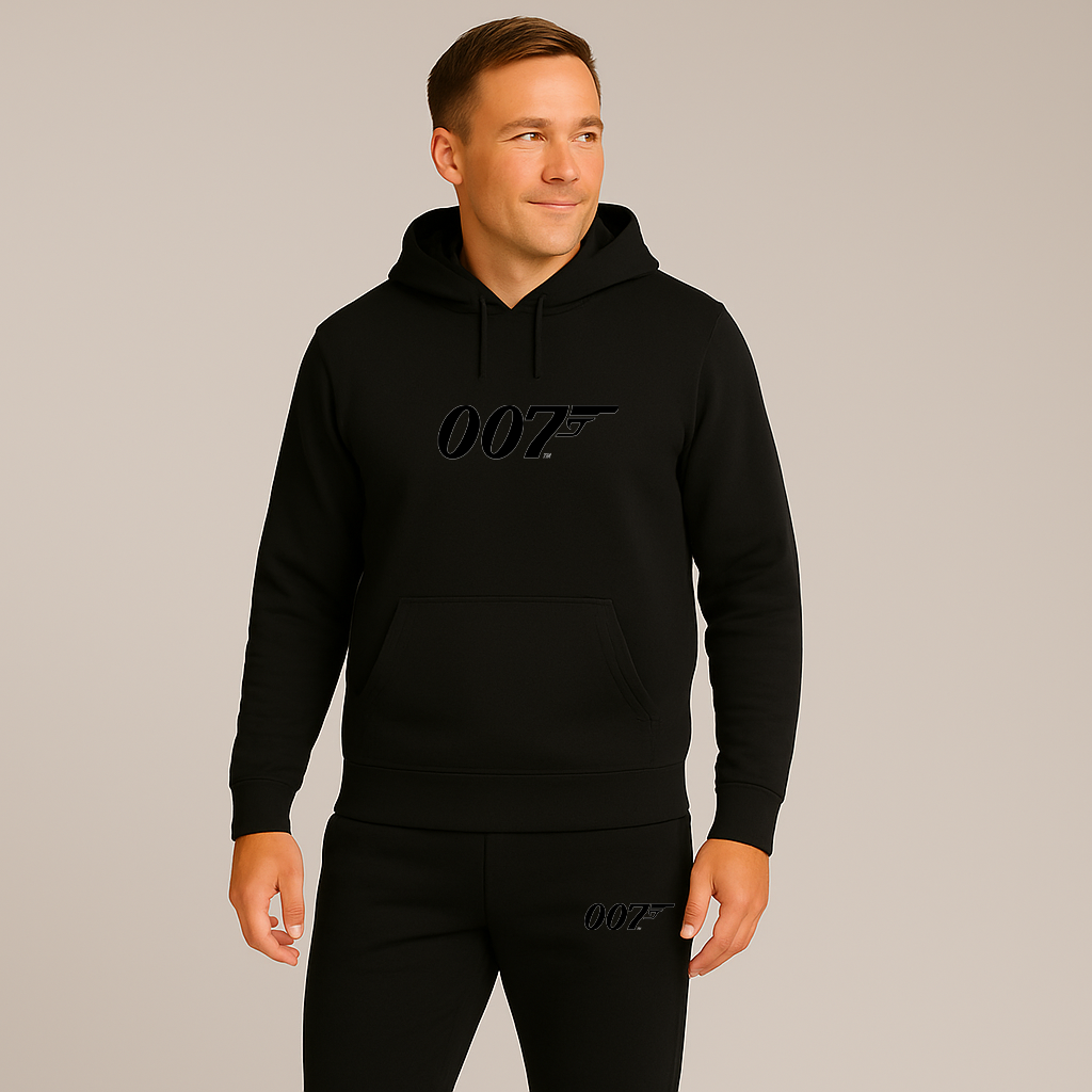Men's 007 James Bond Movie Hoodie Joggers Set