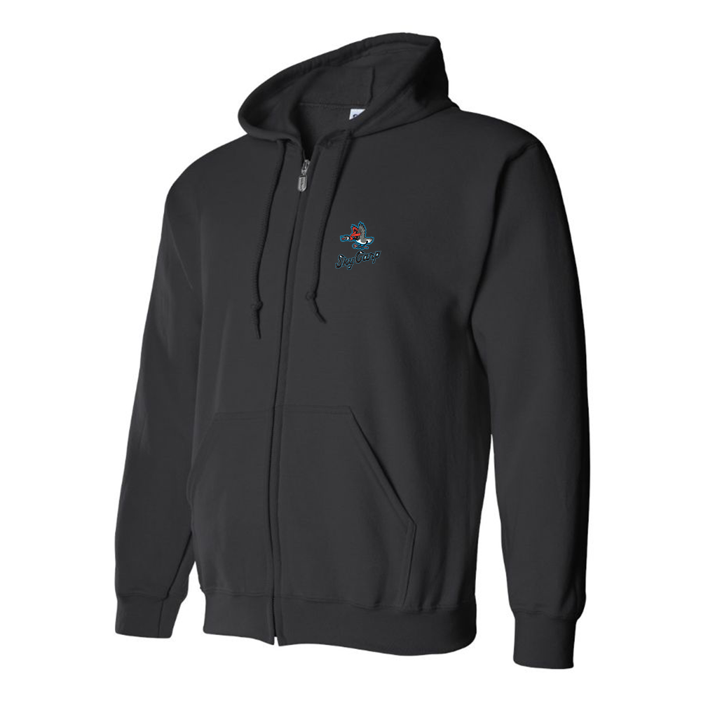 Men's Beloit Sky Carp Logo Zipper Hoodie