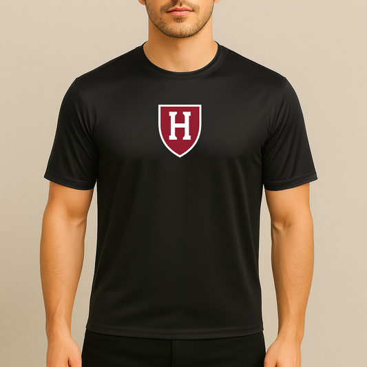 Men's Harvard Crimson Logo Polyester T-Shirt