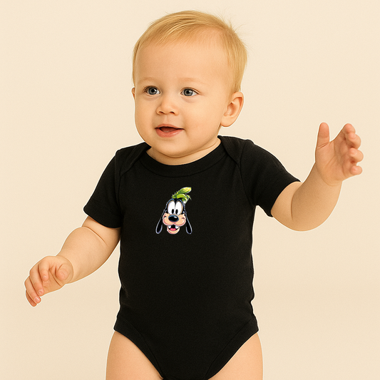 George Goofy Disney Smiley Face Baby Romper Onesie